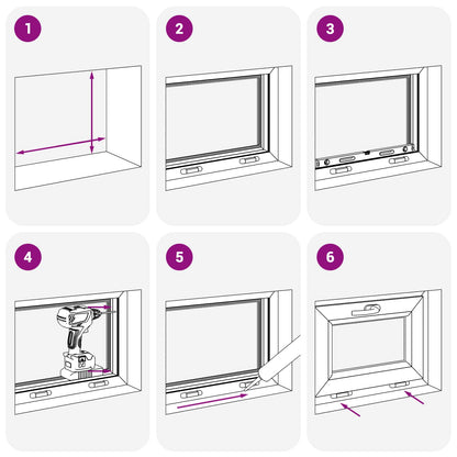 Kantel kelderraam RISOR 65 x 45 cm PVC en helder glas