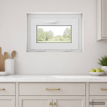 Kantel kelderraam RISOR 65 x 45 cm PVC en helder glas