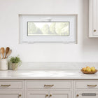 Kantel kelderraam 85x45 cm wit PVC