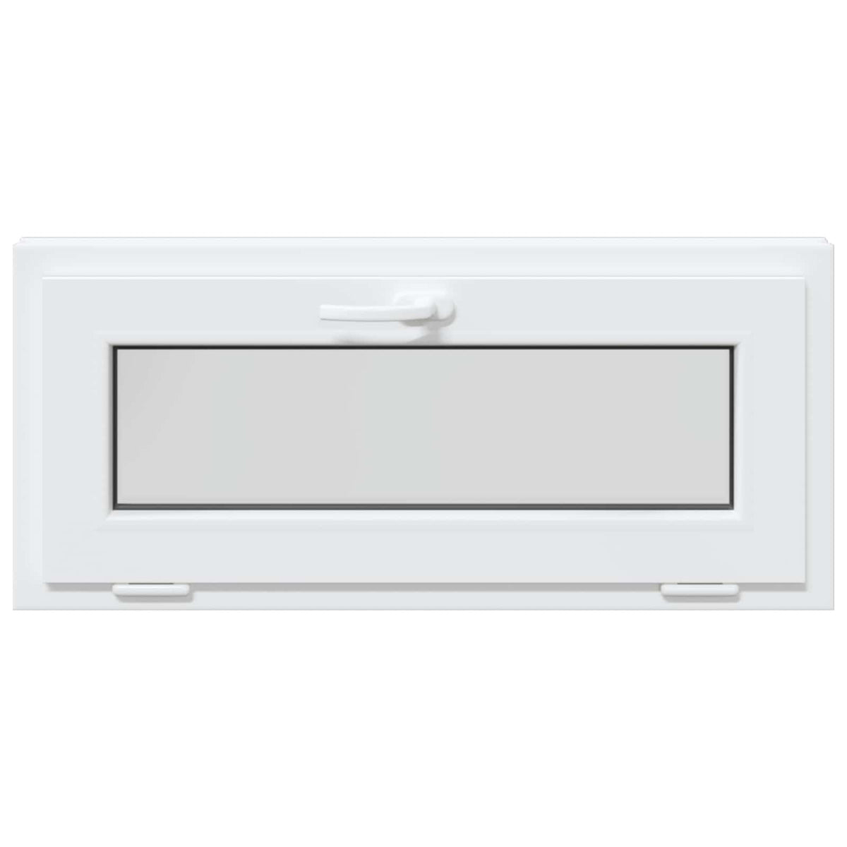 Kantel kelderraam RISOR 90 x 45 cm PVC en helder glas