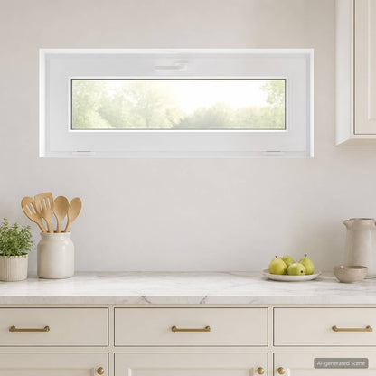 Kantel kelderraam RISOR 100 x 45 cm PVC en helder glas