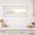 Kelderraam kantelbaar 95x40 cm PVC wit