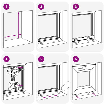 Kantel kelderraam RISOR 40 x 45 cm PVC en helder glas