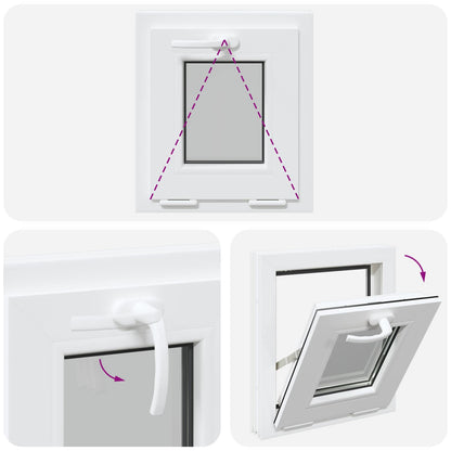 Kantel kelderraam RISOR 40 x 45 cm PVC en helder glas