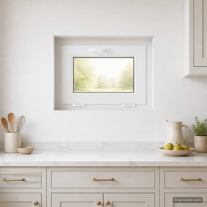 Kantel kelderraam RISOR 55 x 45 cm PVC en helder glas
