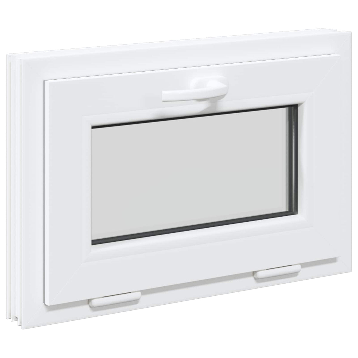 Kantel kelderraam RISOR 60 x 45 cm PVC en helder glas