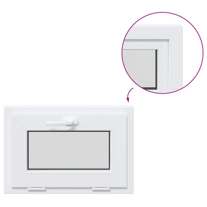 Kantel kelderraam RISOR 60 x 45 cm PVC en helder glas