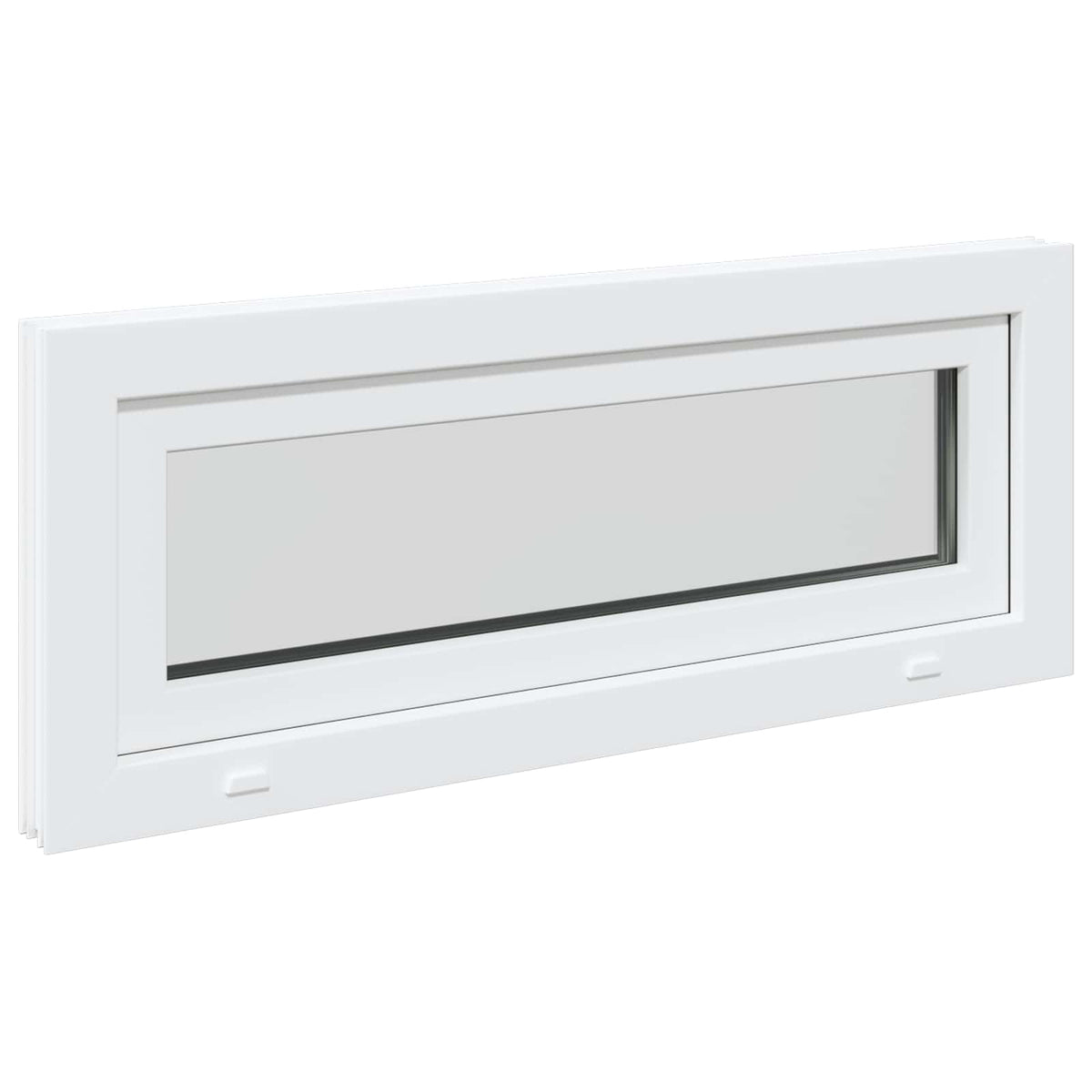 Kantel kelderraam RISOR 105 x 45 cm PVC en helder glas