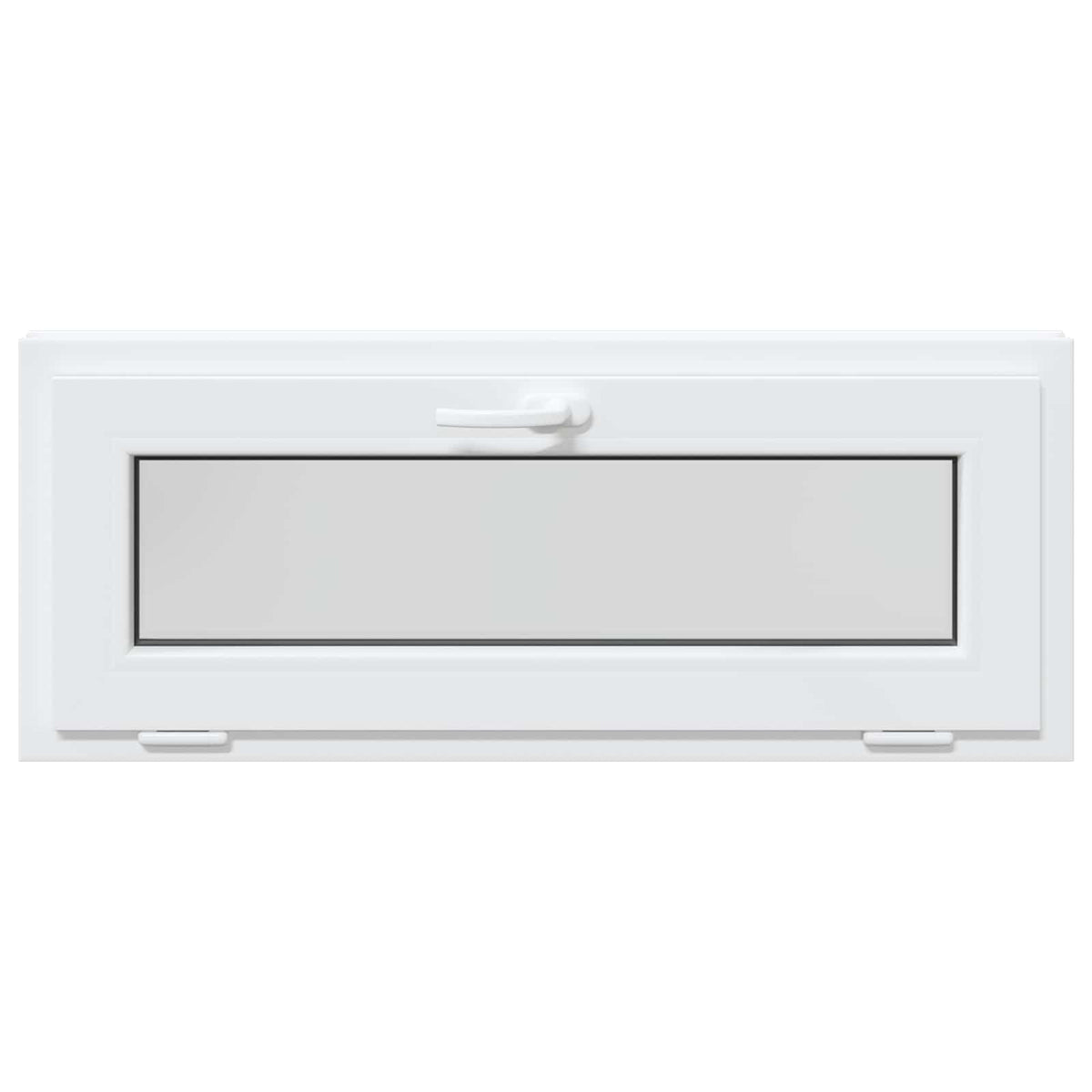 Kantel kelderraam RISOR 105 x 45 cm PVC en helder glas
