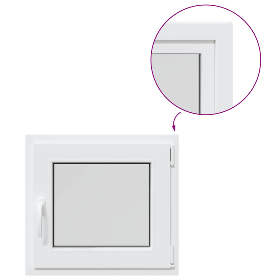 Kelderraam RISOR 55 x 50 cm PVC en glas