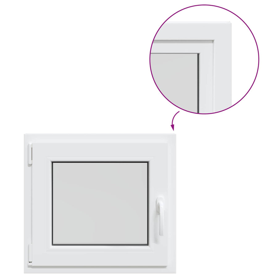 Kelderraam RISOR 60 x 50 cm PVC en glas