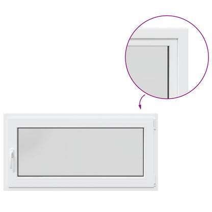 Kelderraam RISOR 120 x 50 cm PVC en glas