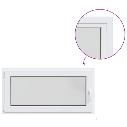 Kelderraam RISOR 120 x 50 cm PVC en glas