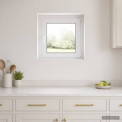 Kelderraam RISOR 55 x 55 cm PVC en glas