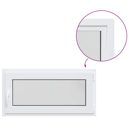 Kelderraam RISOR 100 x 55 cm PVC en glas