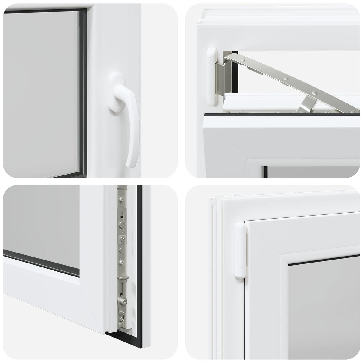 Kelderraam RISOR 100 x 55 cm PVC en glas