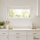 Kelderraam 110x55 cm PVC glas draai-kiep