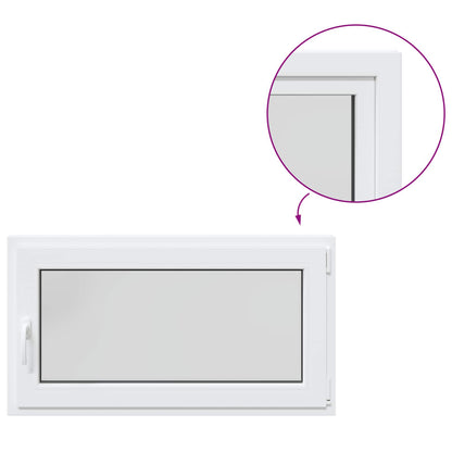 Kelderraam RISOR 110 x 55 cm PVC en glas