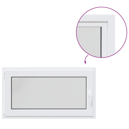 Kelderraam RISOR 110 x 55 cm PVC en glas