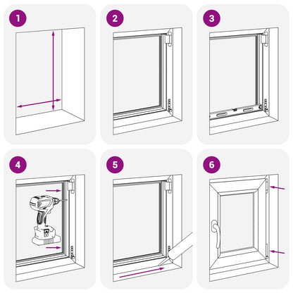 Kelderraam RISOR 40 x 60 cm PVC en glas