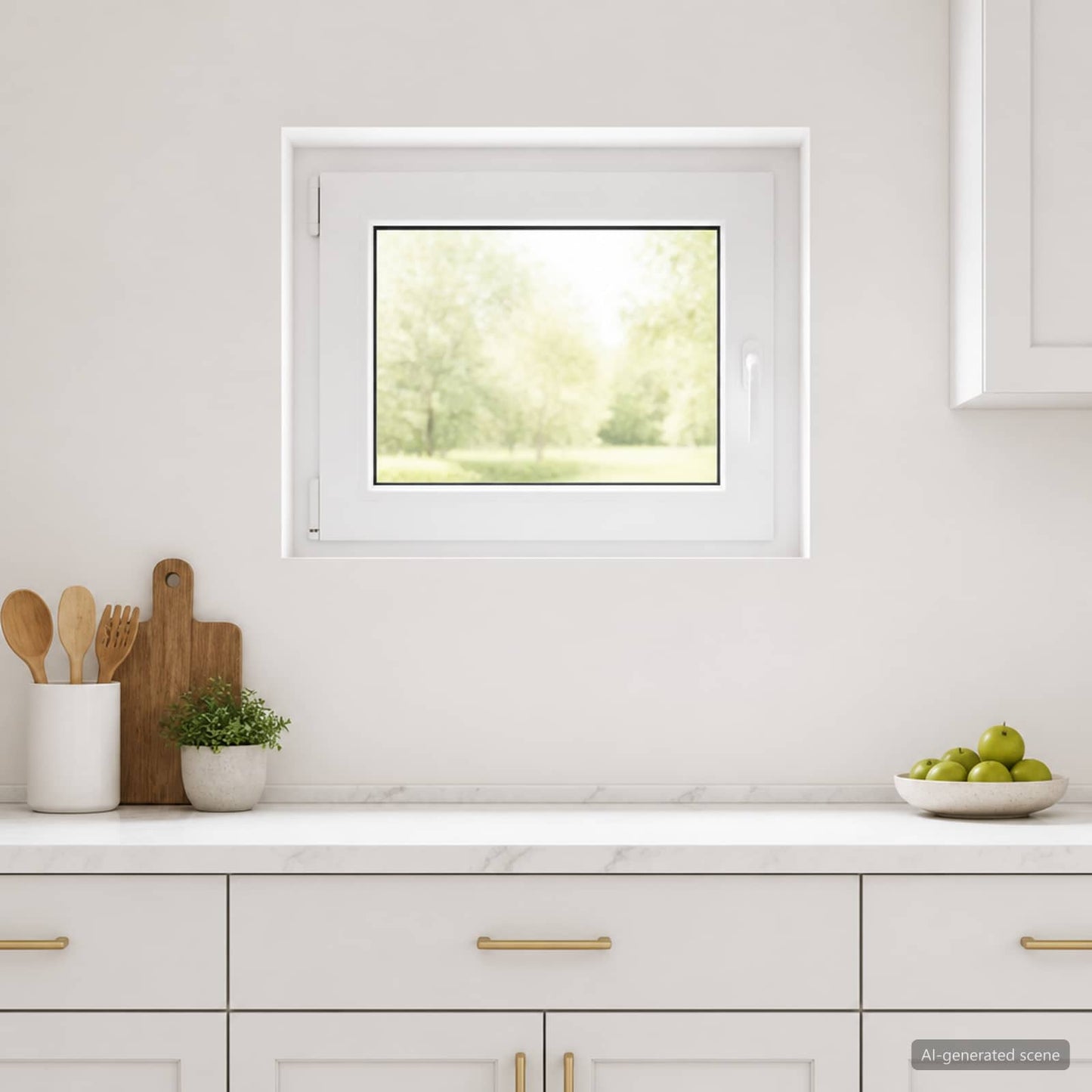 Kelderraam RISOR 70 x 60 cm PVC en glas