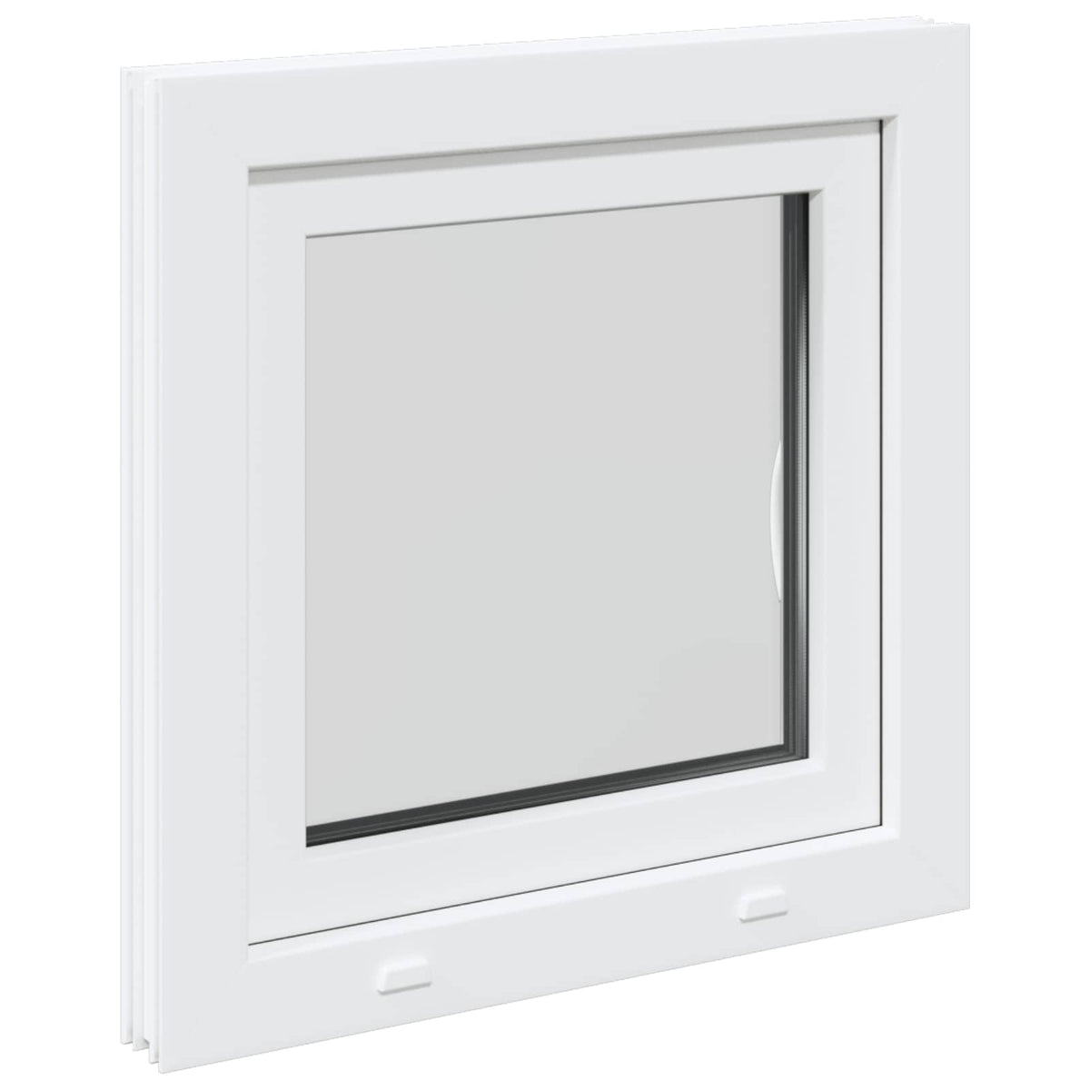 Kelderraam RISOR 70 x 70 cm PVC en glas