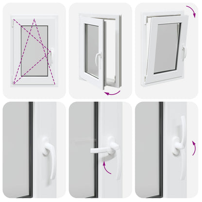 Kelderraam RISOR 50 x 55 cm PVC en glas