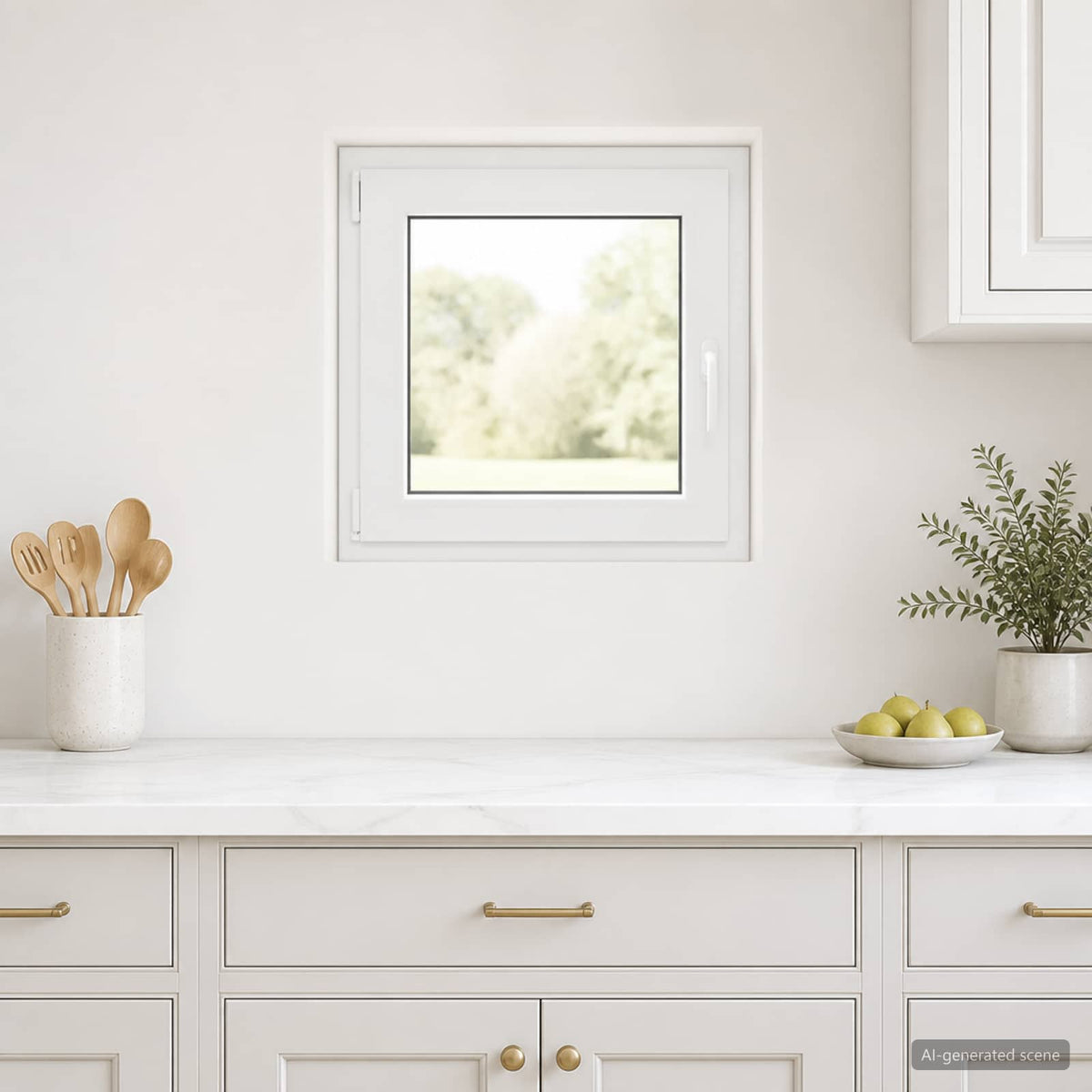 Kelderraam RISOR 60 x 50 cm PVC en glas