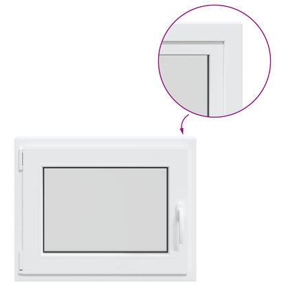 Kelderraam RISOR 70 x 50 cm PVC en glas