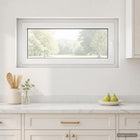 Kelderraam 105x50 cm PVC glas wit