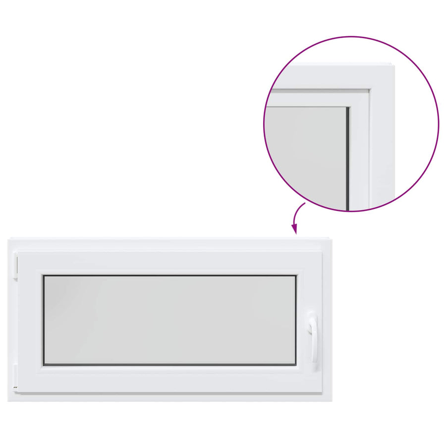 Kelderraam RISOR 50 x 55 cm PVC en glas