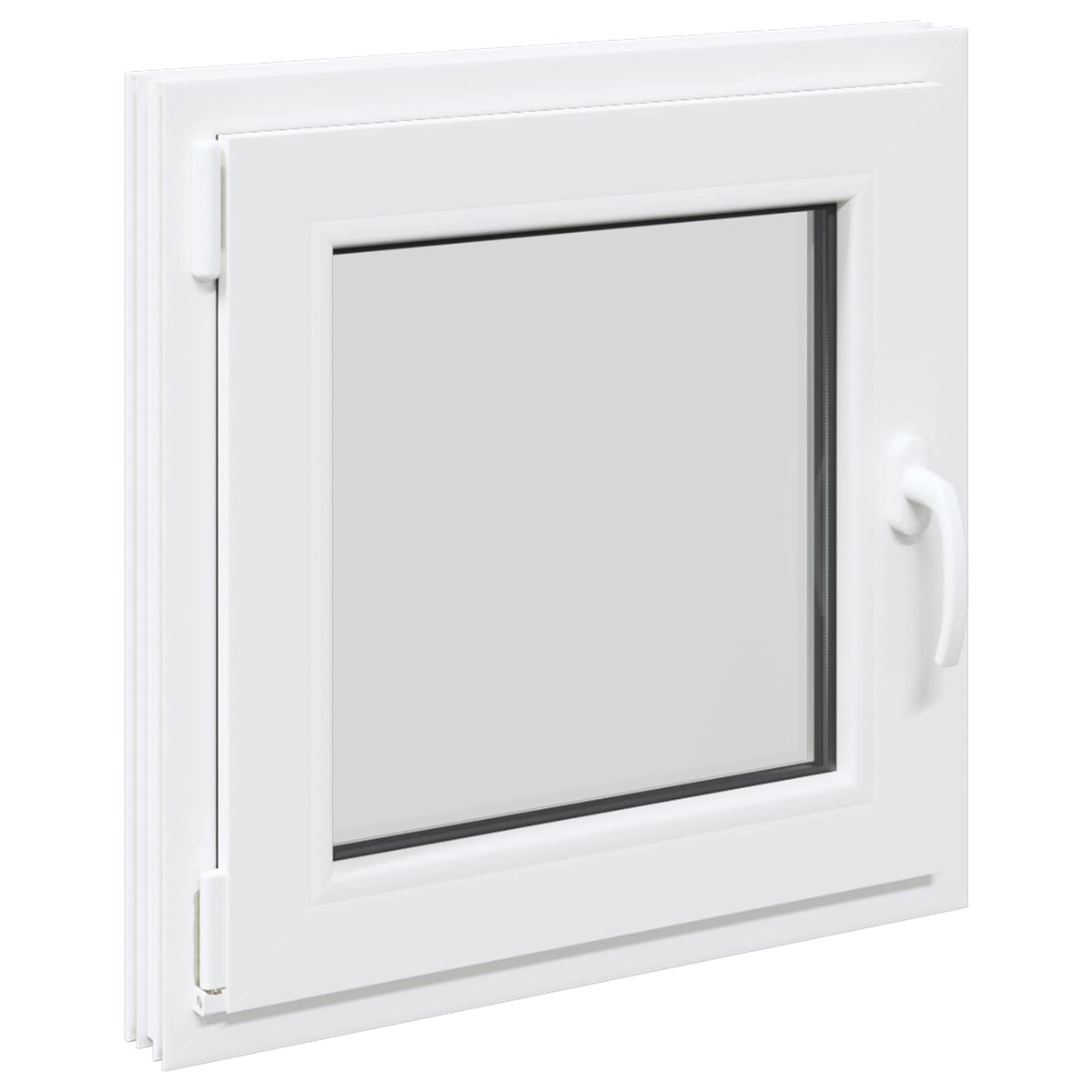Kelderraam RISOR 55 x 55 cm PVC en glas