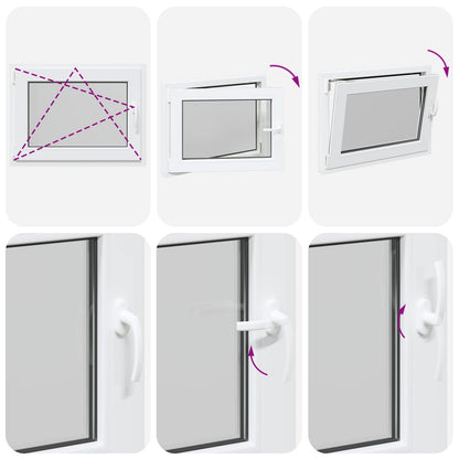 Kelderraam RISOR 50 x 55 cm PVC en glas