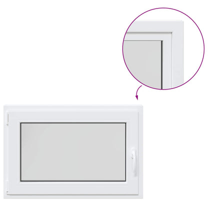 Kelderraam RISOR 90 x 55 cm PVC en glas