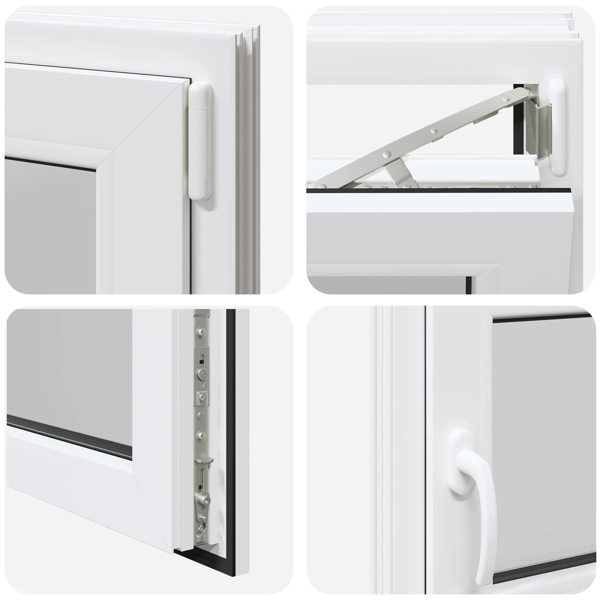 Kelderraam RISOR 50 x 55 cm PVC en glas