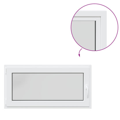 Kelderraam RISOR 50 x 55 cm PVC en glas