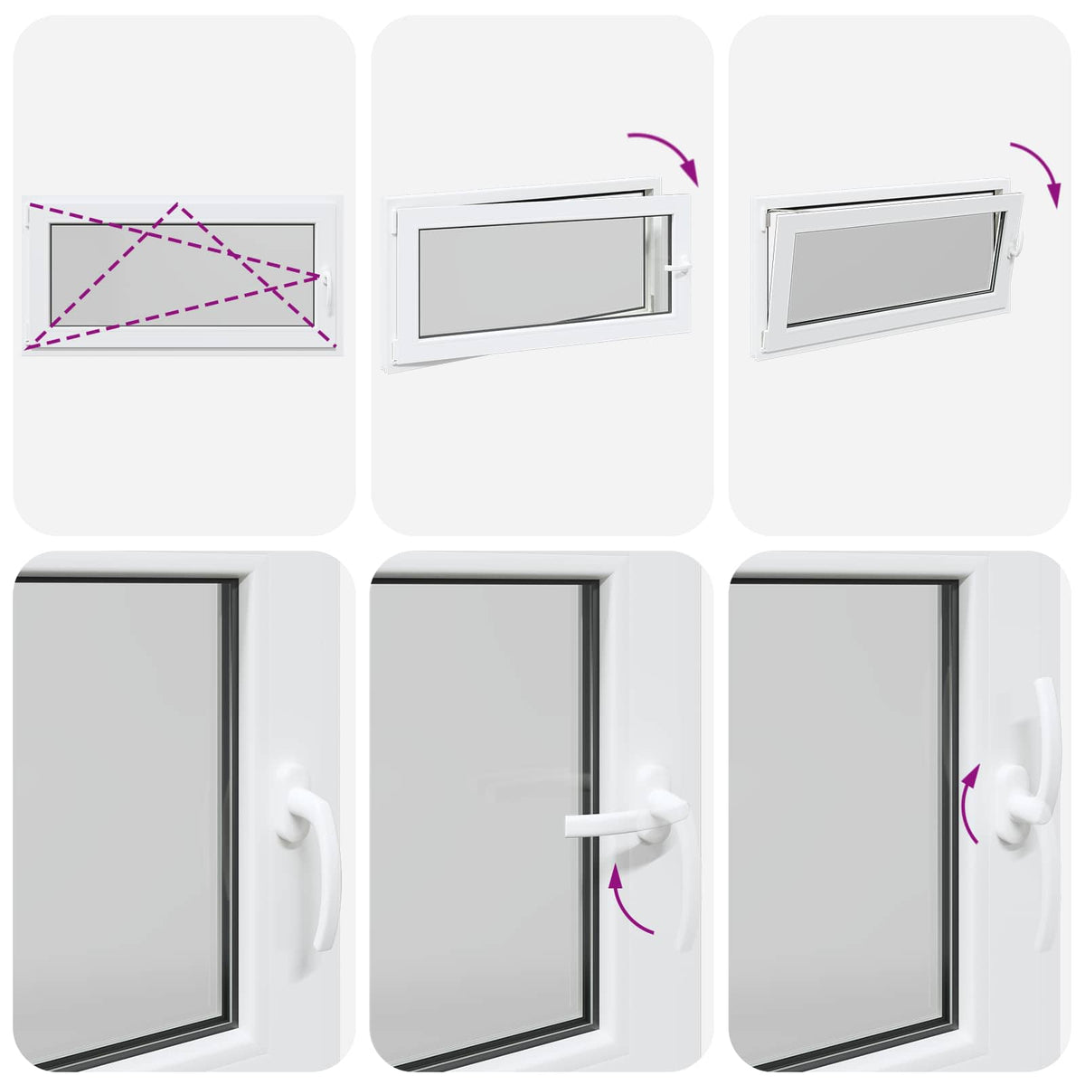 Kelderraam RISOR 50 x 55 cm PVC en glas