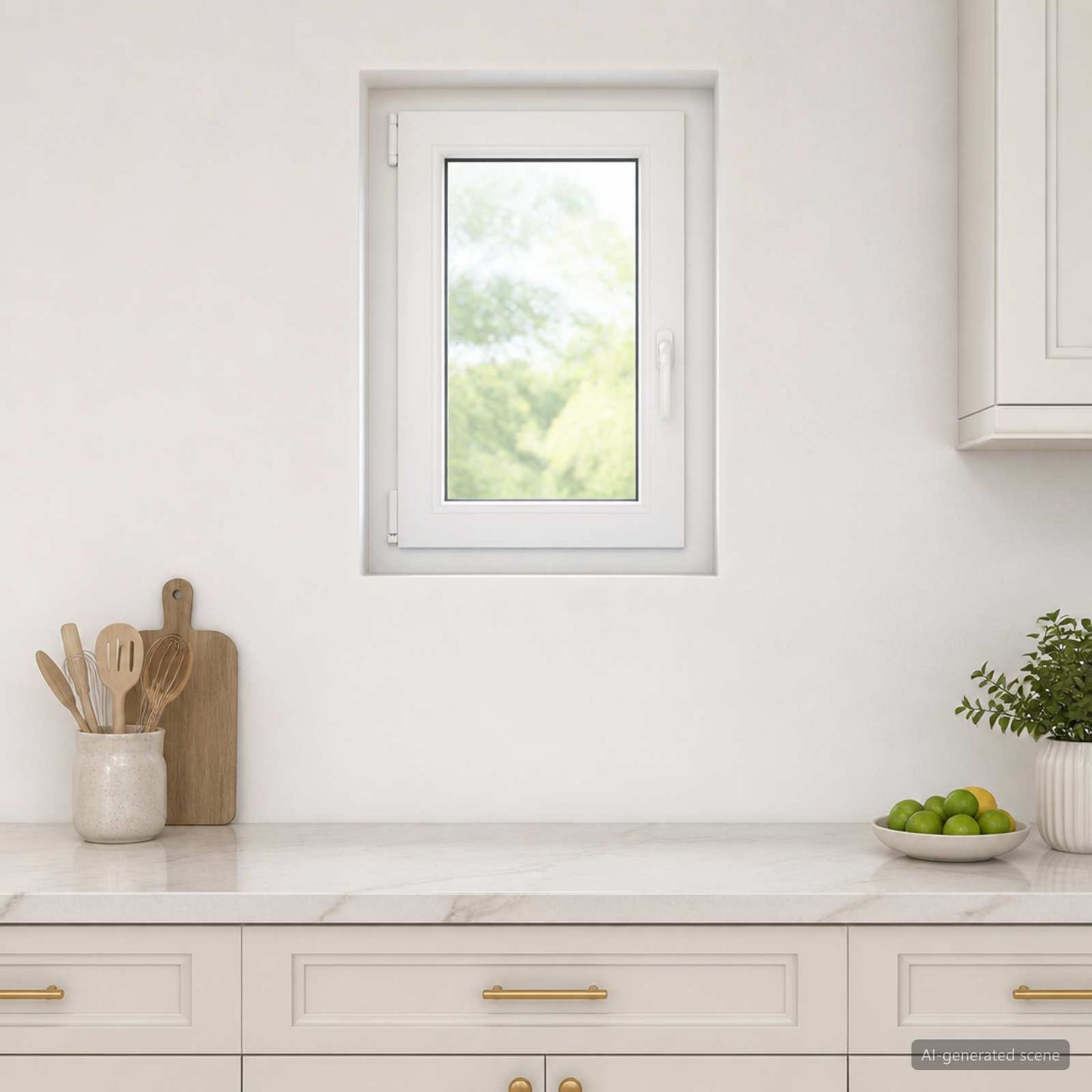Kelderraam RISOR 40 x 70 cm PVC en glas