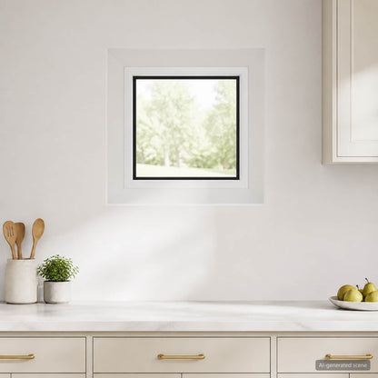 Kelderraam RISOR 30 x 30 cm PVC en glas