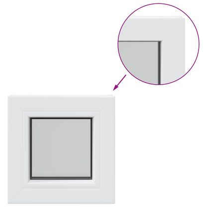 Kelderraam RISOR 30 x 30 cm PVC en glas