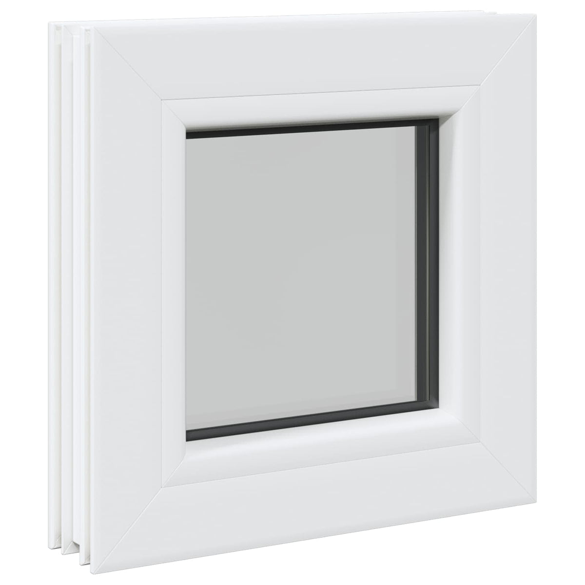 Kelderraam RISOR 35 x 35 cm PVC en glas