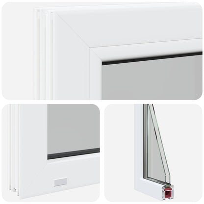 Kelderraam RISOR 30 x 60 cm PVC en glas