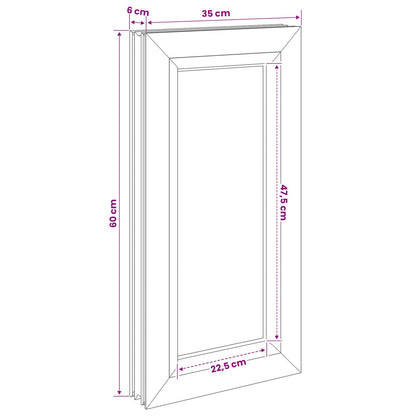 Kelderraam RISOR 35 x 60 cm PVC en glas