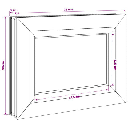 Kelderraam RISOR 35 x 30 cm PVC en glas