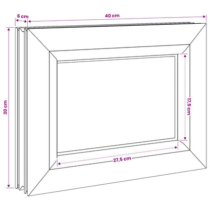 Kelderraam interne kleur wit RISOR 40 x 30 cm