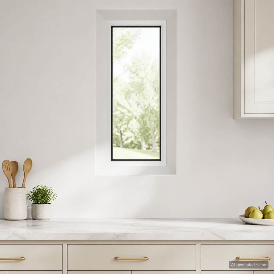 Kelderraam RISOR 35 x 60 cm PVC en glas