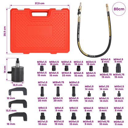 Pneumatische injectortrekkerset voor BOSCH, DENSO 24 st