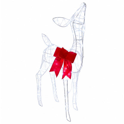 Kerst led-rendierfamilie 700 LED's Wit 70 x 26 x 128 cm