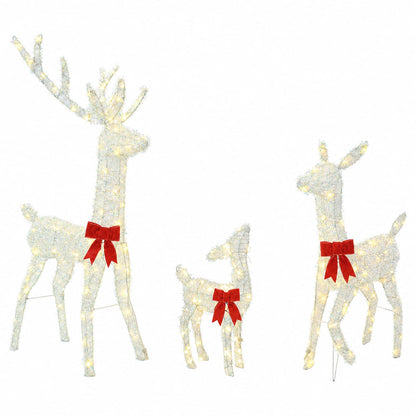 Kerst led-rendierfamilie 300 LED's Warmwit 70 x 26 x 128 cm