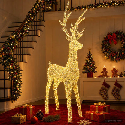 Led-kerstverlichting rendier 1000 LED's Warmwit